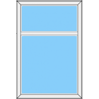 Fenster REHAU SYNEGO Einteilig mit Ober-Unterlicht