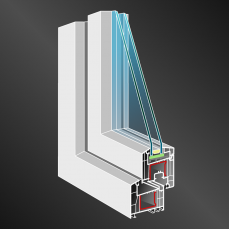 Fenster REHAU Euro-Design 70 bis 1,30 W/(m²K)