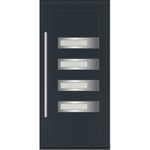 Haustür REHAU SYNEGO Typ H04 Türfüllung außen flügelüberdeckend 63mm 