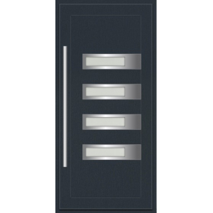 Haustür REHAU SYNEGO Typ H04 Türfüllung außen flügelüberdeckend 63mm 