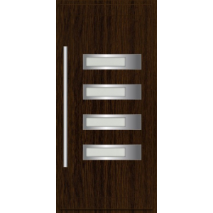 Haustür REHAU SYNEGO Typ H04 Türfüllung außen flügelüberdeckend 63mm 