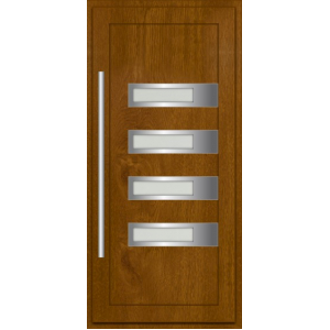 Haustür REHAU SYNEGO Typ H04 Türfüllung außen flügelüberdeckend 63mm 