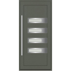 Haustür REHAU SYNEGO Typ H04 Türfüllung außen flügelüberdeckend 63mm 