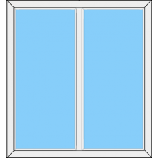 Fenster REHAU SYNEGO MD Zweiteilig Festverglasung Rahmen 