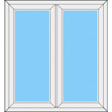 Fenster REHAU SYNEGO MD Zweiteilig Festverglasung Flügel