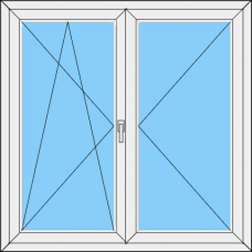Fenster REHAU ED70 Zweiteilig Stulp-DKR