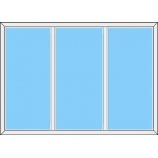 Fenster REHAU ED70 Dreiteilig Festverglasung