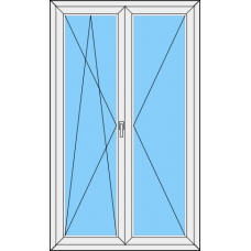 Balkontür REHAU SYNEGO MD Zweiteilig DKL- Stulp Rechts mit ALU Schwelle