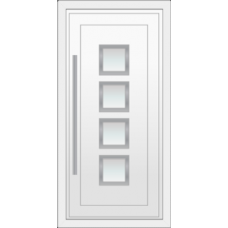 Haustür REHAU SYNEGO Typ S02 Türfüllung außen flügelüberdeckend 63mm 