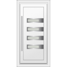 Haustür REHAU SYNEGO Typ H04 Türfüllung außen flügelüberdeckend 63mm 