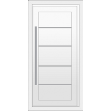 Haustür REHAU SYNEGO Typ L002 Türfüllung außen flügelüberdeckend 63mm 